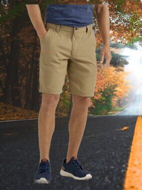 WRANGLER Outdoor Men’s 44 Field Utility Shorts Relaxed Wicking Cargo Elmwood